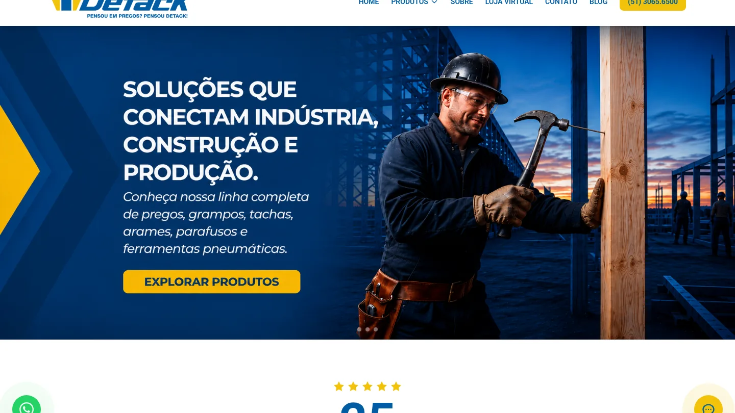 Site entregue: Detack