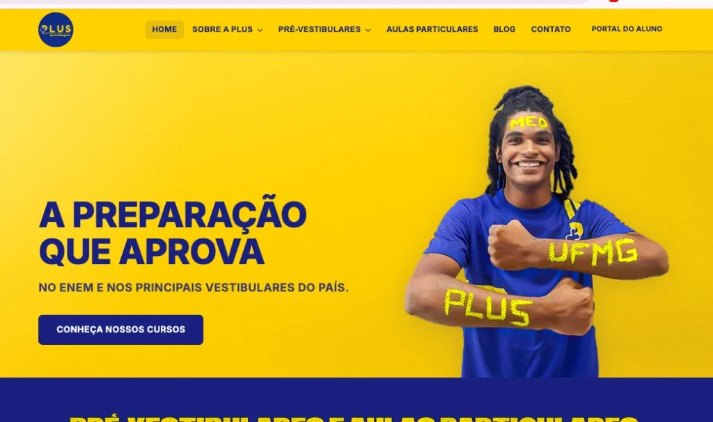 Plus Aprendizagens — site desenvolvido pela Agência Kaizen Site entregue: Plus Aprendizagens