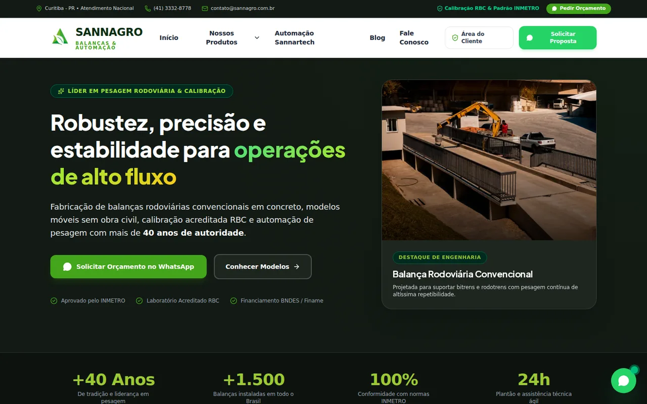 Site entregue: Sannagro