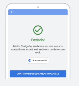 Confirmation de Message d'Extension d'Annonce de Leads