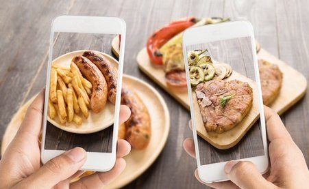 Prendre des photos de plats