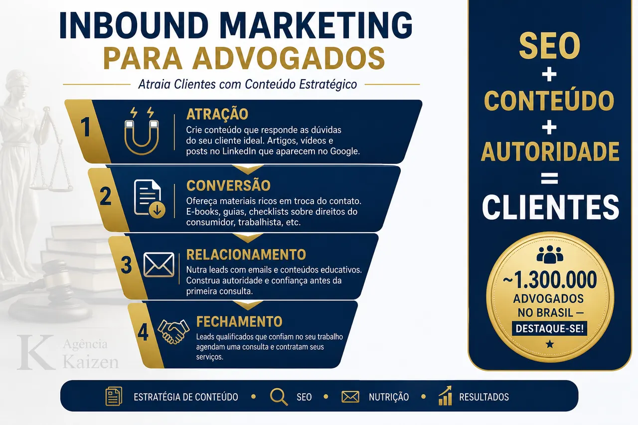 Entonnoir de Marketing Inbound pour Avocats - Agence Kaizen