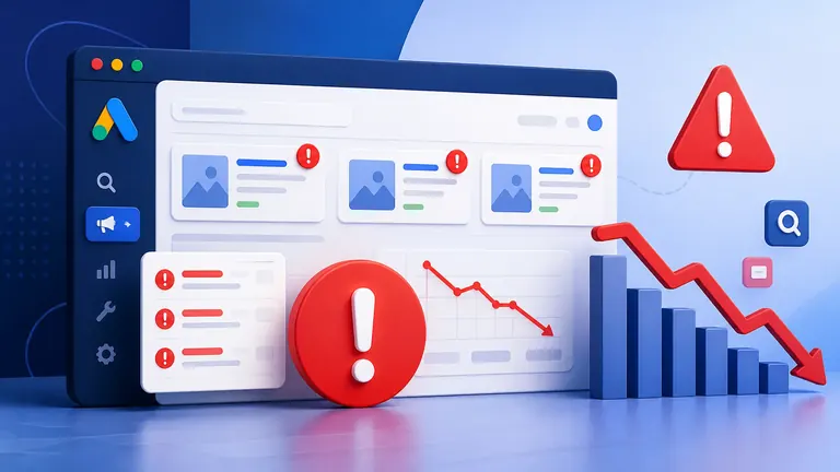 Image de couverture: Erreurs Communes dans les Campagnes Google Ads