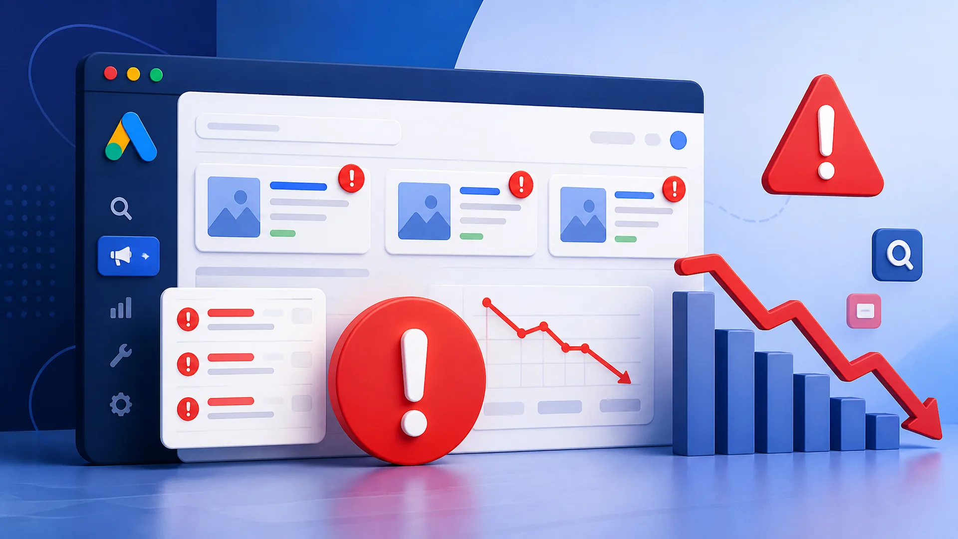 Imagem de capa do artigo: Erreurs Communes dans les Campagnes Google Ads Imagem de capa do artigo: Erreurs Communes dans les Campagnes Google Ads