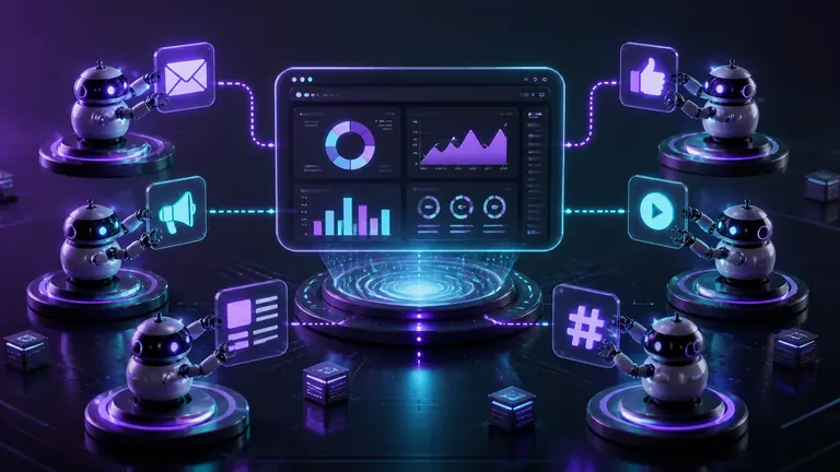Automatisation du Marketing avec des Agents Autonomes d'IA en 2026 Image de couverture: Automatisation du Marketing avec des Agents Autonomes d'IA en 2026