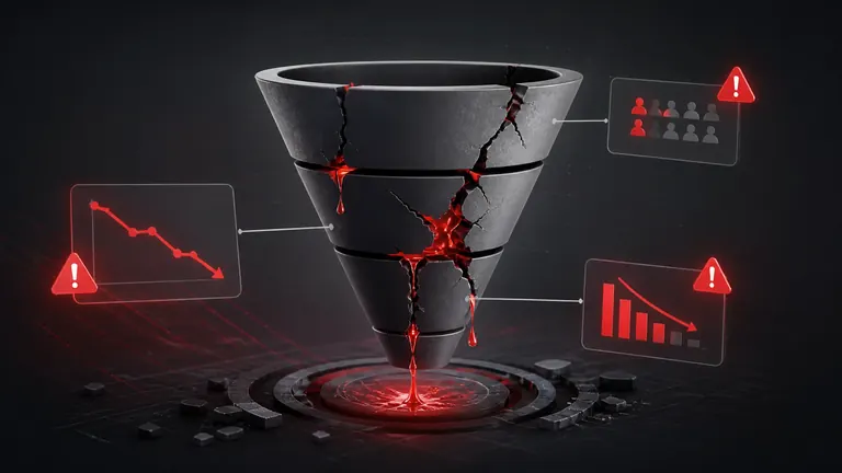 Image de couverture: 3 signaux que votre funnel de vente est cassé