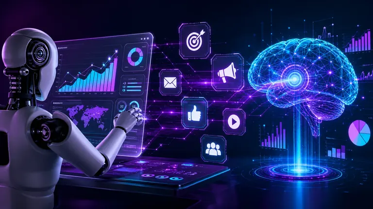 Image de couverture: Comment l'Intelligence Artificielle Transforme le Marketing Digital